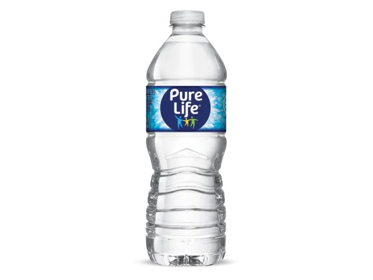 Arby’s Bottled Water served chilled in a clear plastic bottle