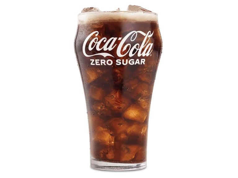 Arby’s Coca-Cola® Zero Sugar served in a branded cup with ice