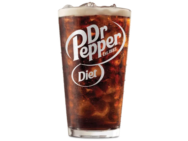 Arby’s Diet Dr Pepper® in a branded cup with ice